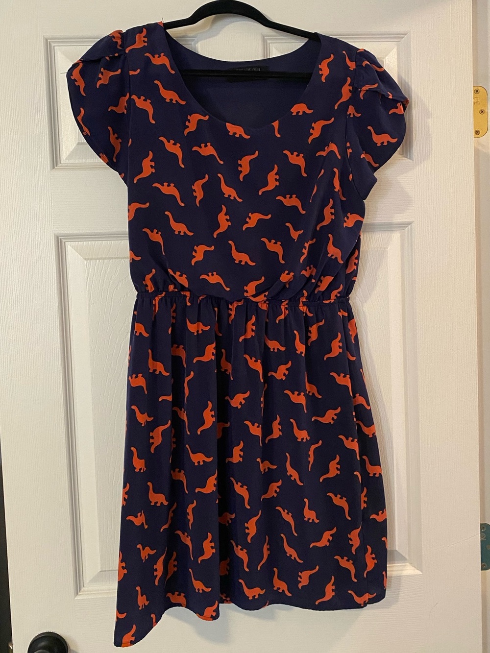 Navy blue dino dress